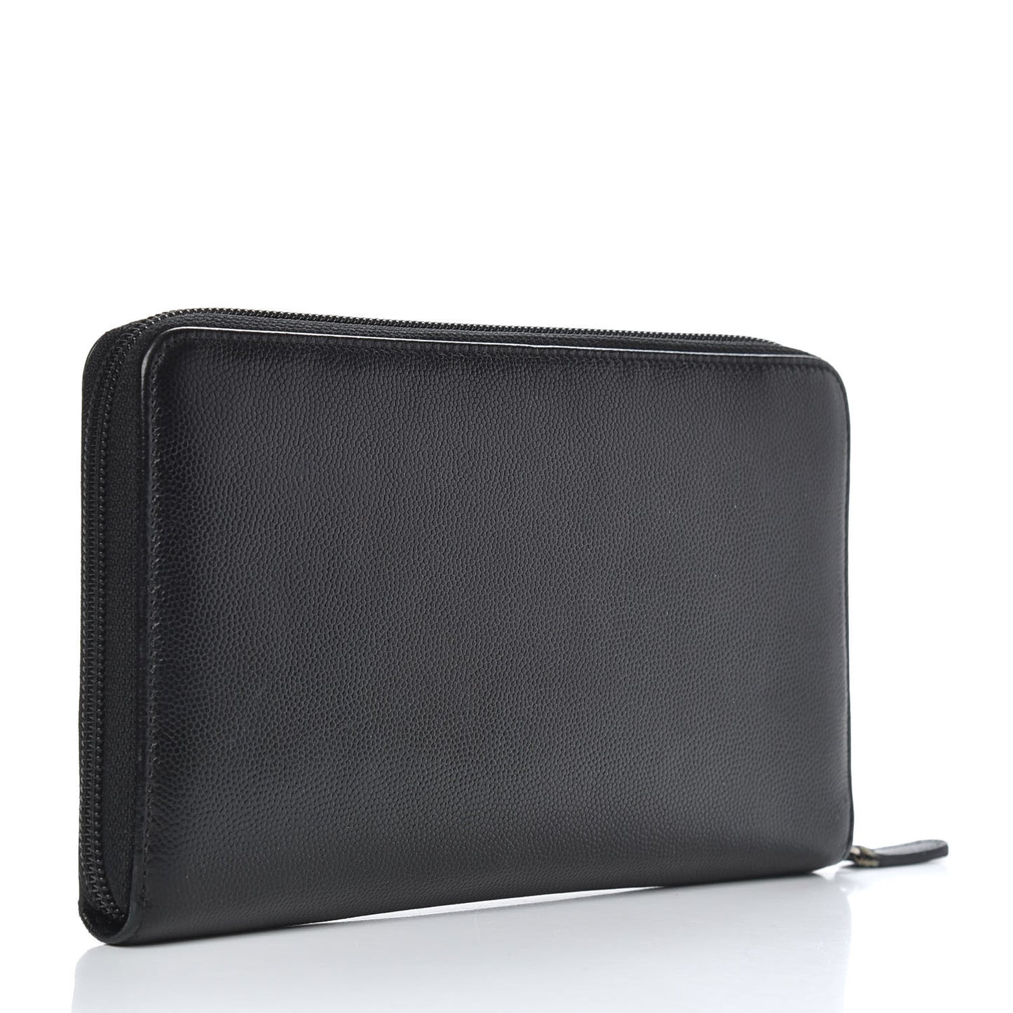 Caviar Large Sevruga Zip Around Organizer Wallet Black