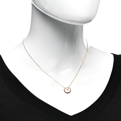 Cartier 18K Pink Gold Diamond Pink Opal XS Amulette de Cartier Pendant Necklace 2 of 5