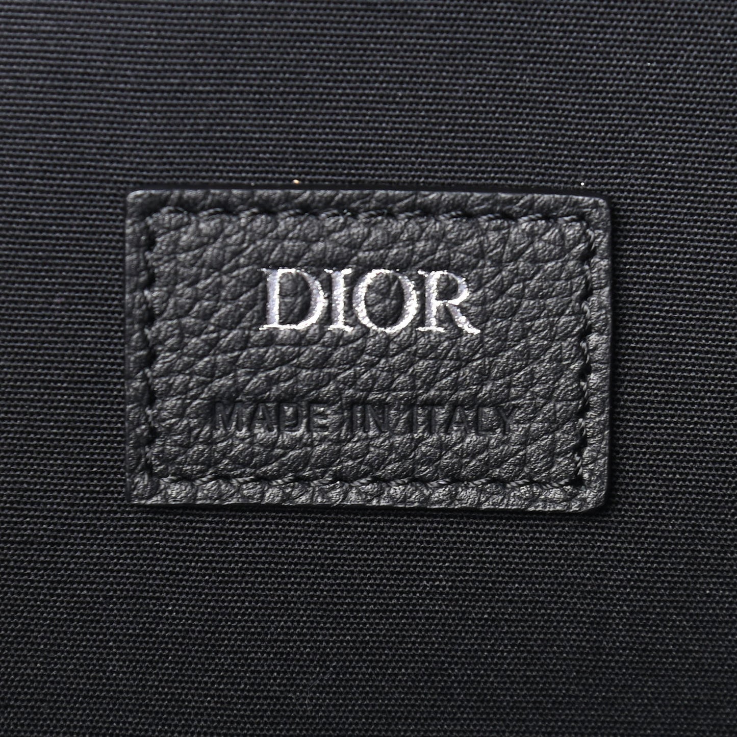 Oblique Soft Saddle Bag Beige Black