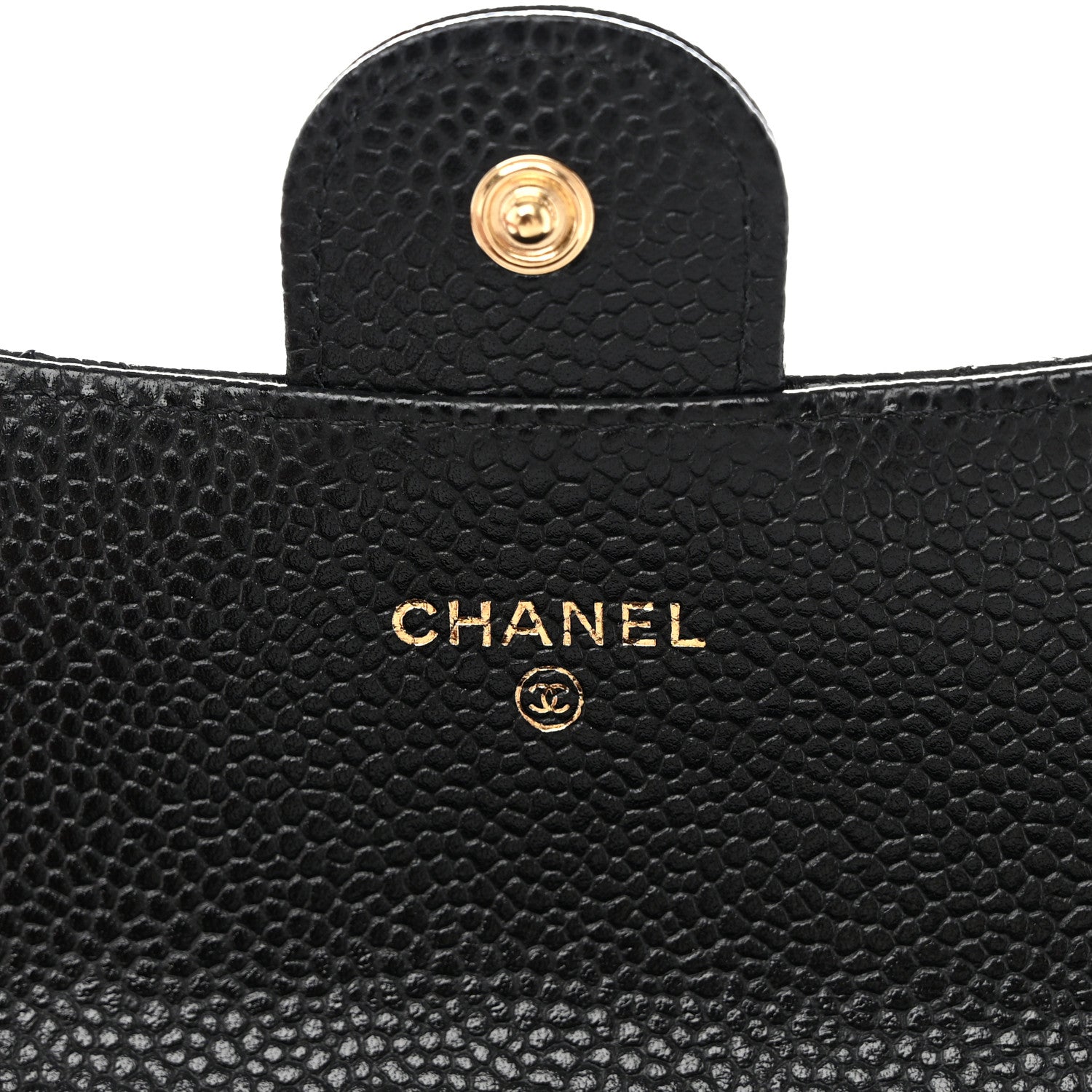 Chanel Caviar Quilted Large Gusset Flap Wallet Black 6 of 12