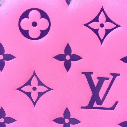 Louis Vuitton Lambskin Embossed Monogram Vuittamins Pochette Coussin Rose Violet 8 of 14