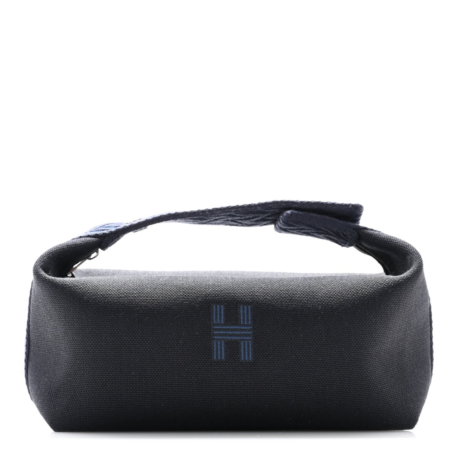 Hermes Canvas Small Bride-A-Brac Pouch Black Bleu Nuit 1 of 10