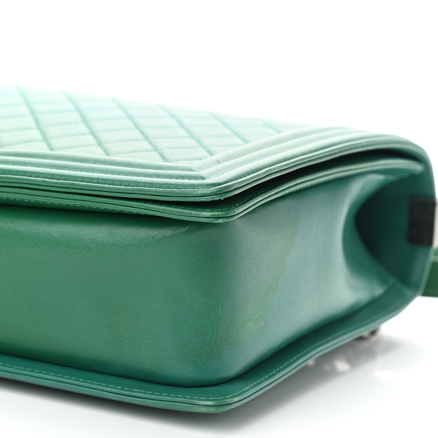 Chanel Lambskin Quilted Large Boy Flap Green 10 of 16