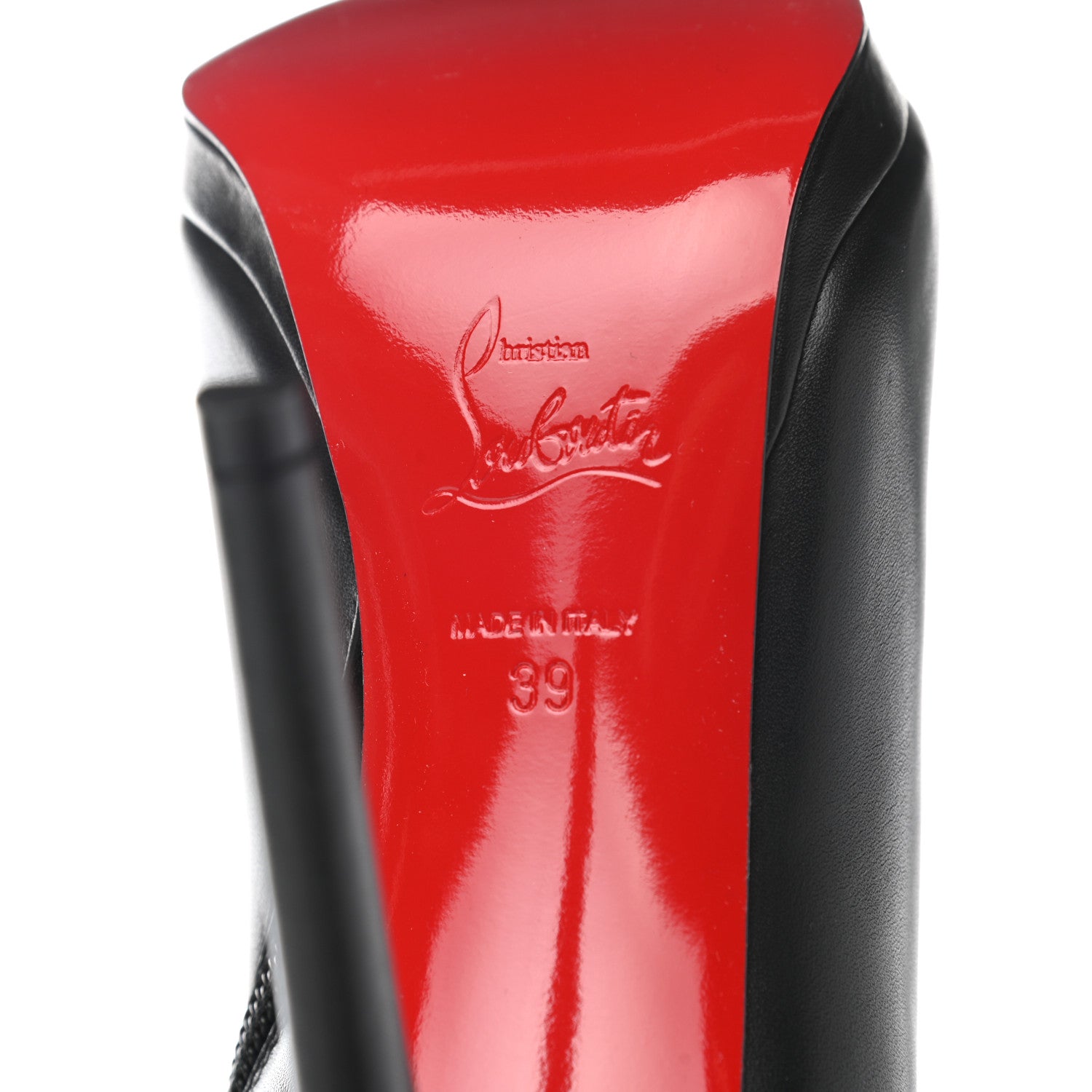 Christian Louboutin Calfskin Botalili 120 Tall Boots 39 Black 6 of 8