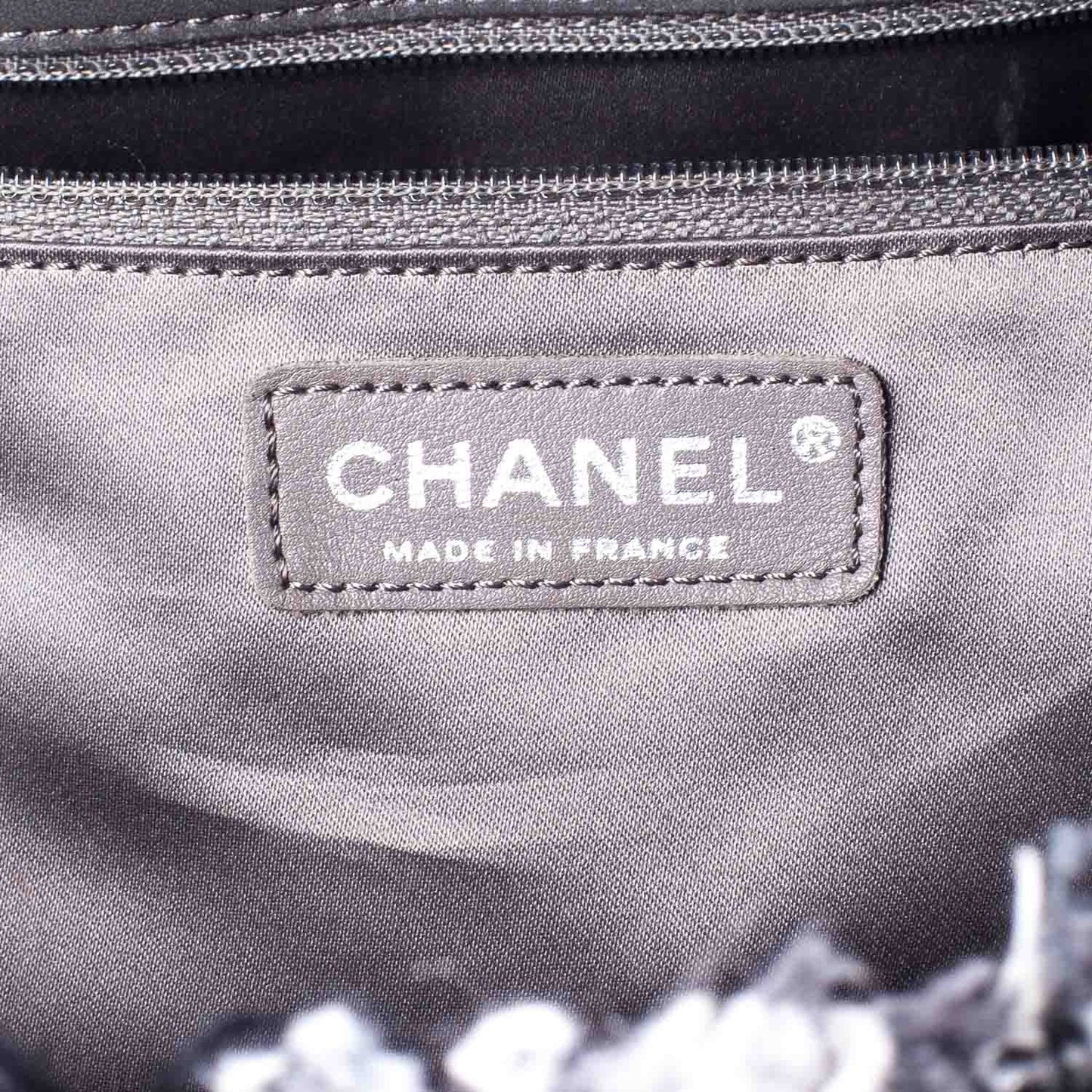Vinyl Funny Tweed Patchwork Tote