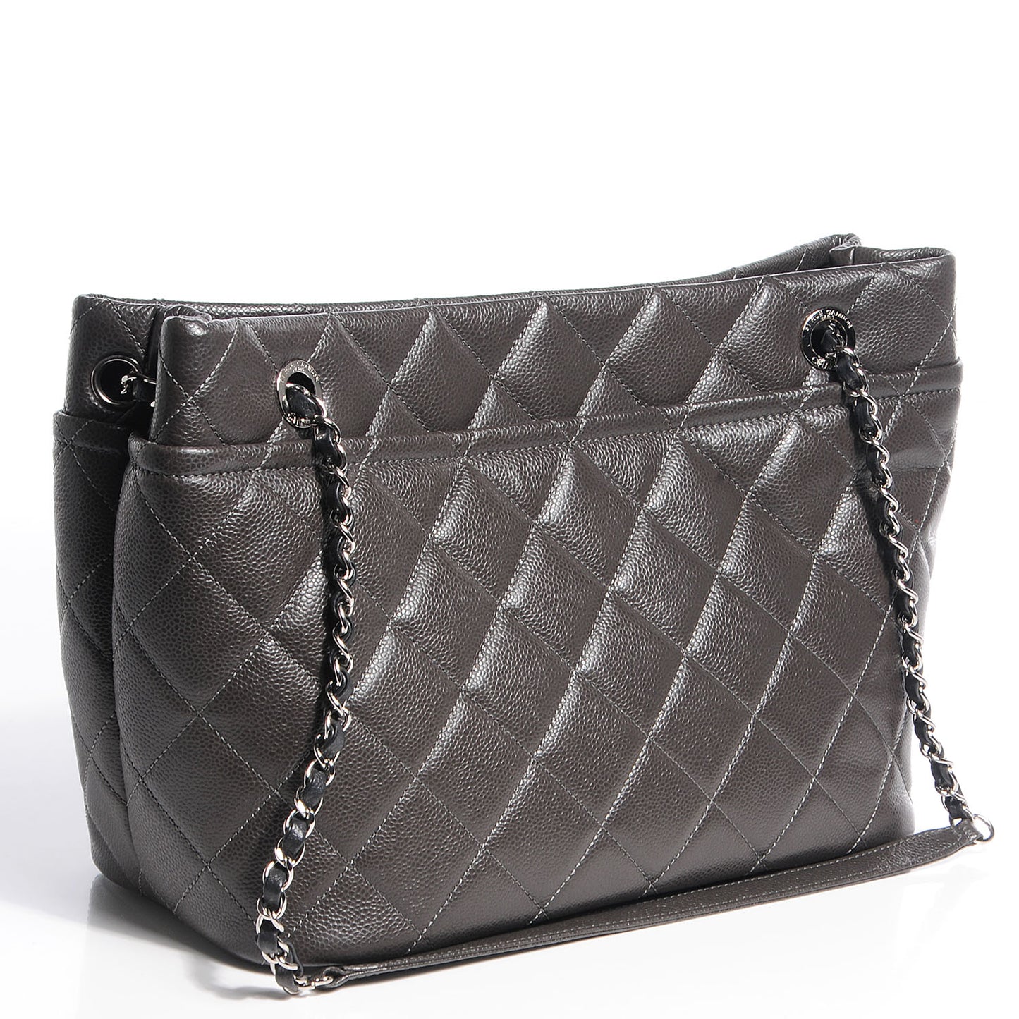 Caviar CC Timeless Soft Tote Dark Grey