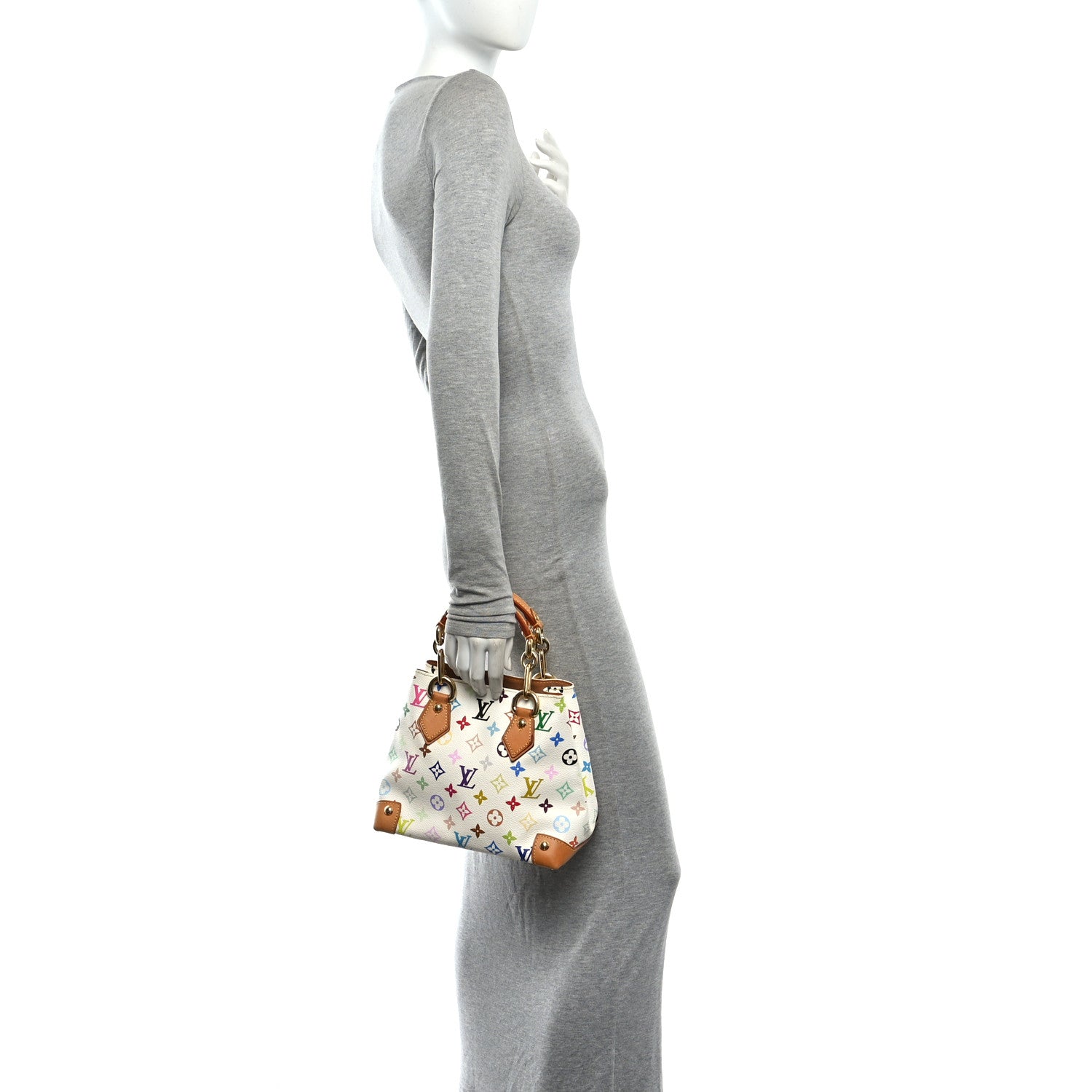 Louis Vuitton Monogram Multicolor Audra White 2 of 9