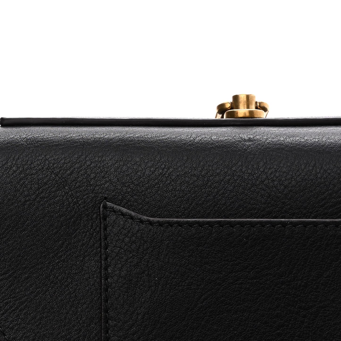 Calfskin Small Nile Bracelet Minaudiere Bag Black