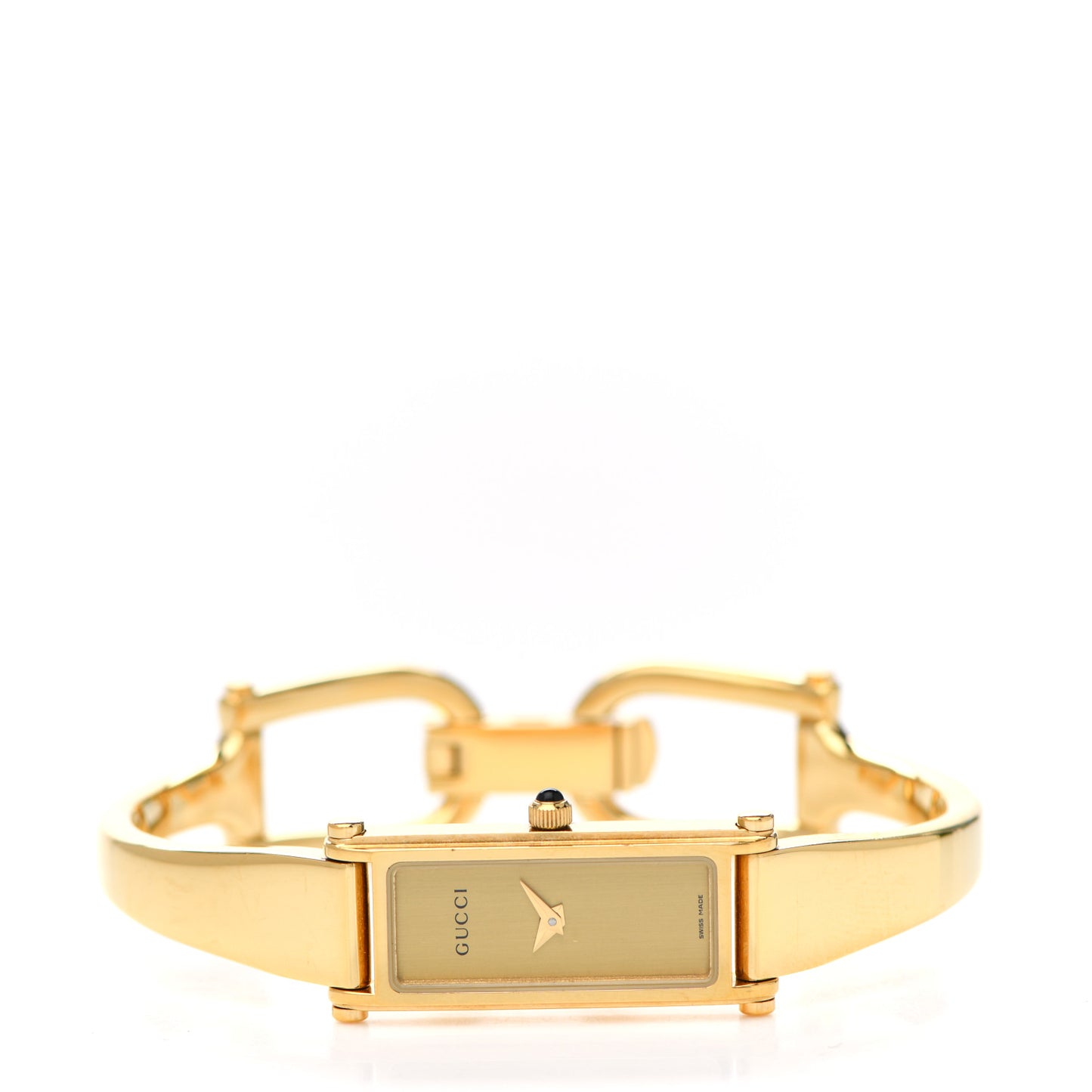 Stainless Steel 12mm 1500L Horsebit Quartz Watch Gold