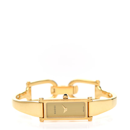 Gucci Stainless Steel 12mm 1500L Horsebit Quartz Watch Gold 2 of 4