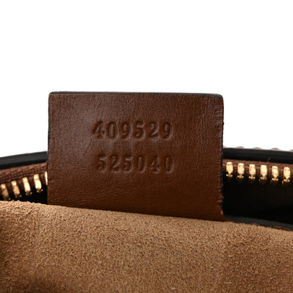 Gucci GG Supreme Monogram Cuoio Toscano Small Boston Beige Ebony Cuir 7 of 10