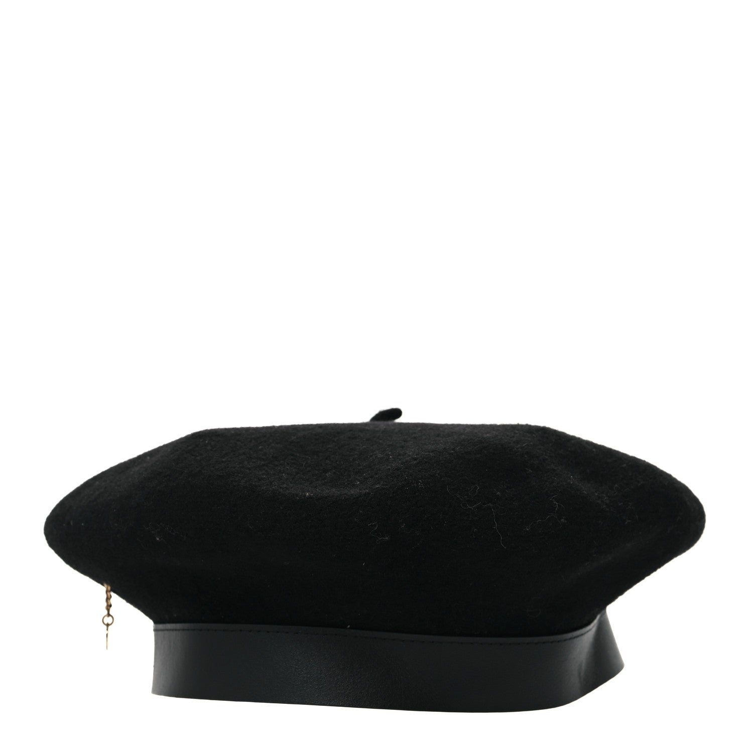 Hermes Merinos Wool Felt Felicity Beret Hat 57 Black 5 of 7
