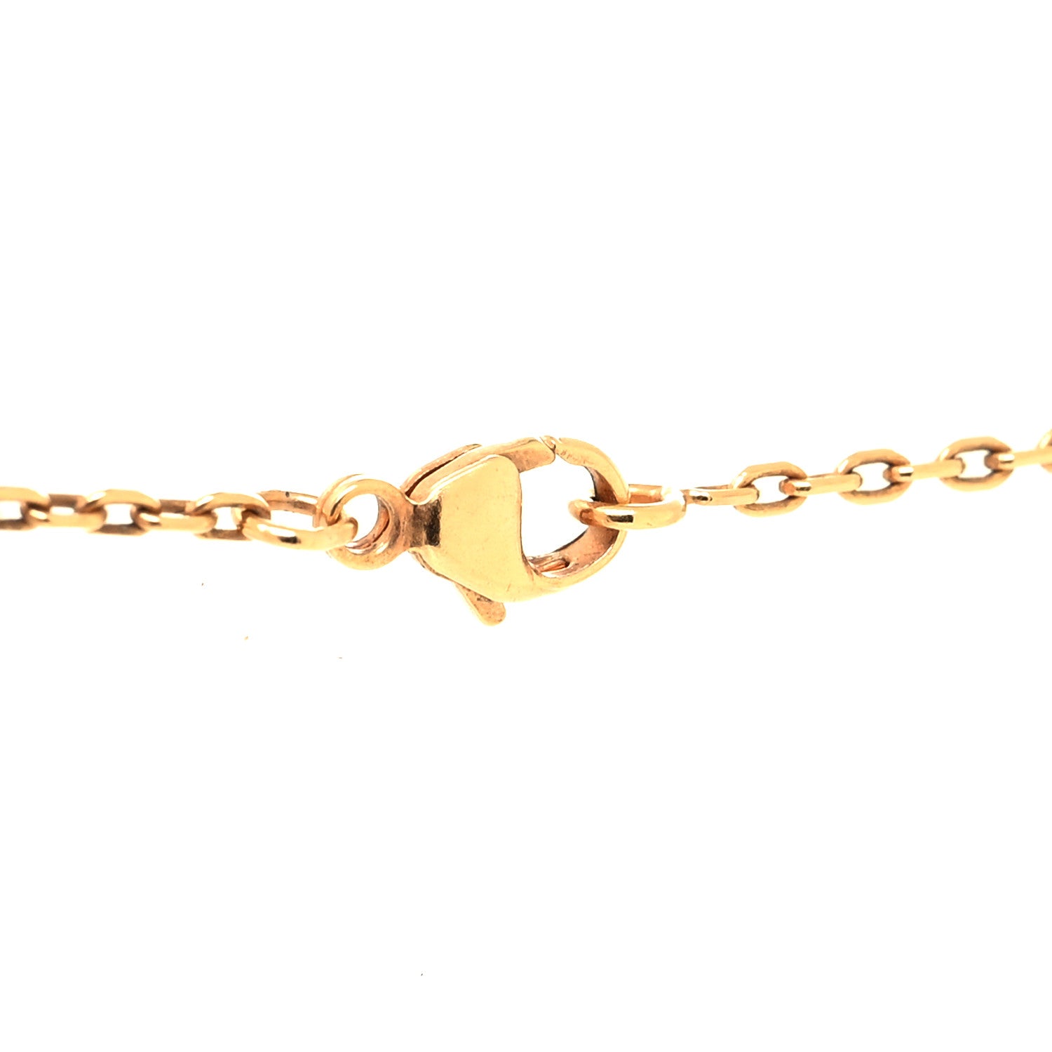 Hermes Lacquered Rose Gold Pop H Pendant Necklace White 4 of 5