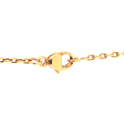 Hermes Lacquered Rose Gold Pop H Pendant Necklace White 4 of 5