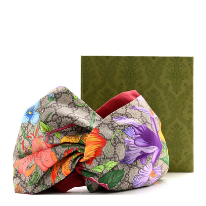 Gucci Silk Monogram Flora Print Headband M Red 7 of 7