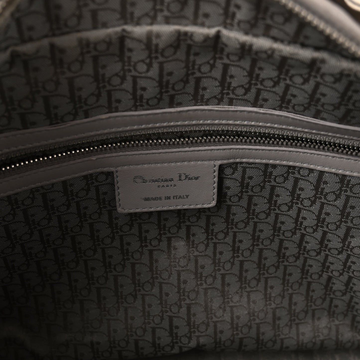 Lambskin Cannage XL Lady Dior Light Grey