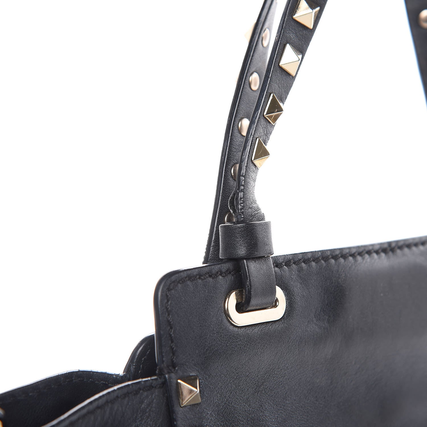 Valentino Garavani Vitello Mini Rockstud Tote Black 12 of 18