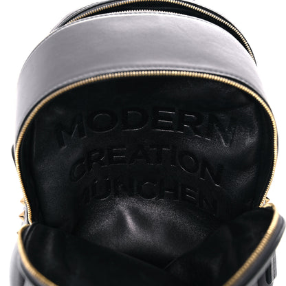 MCM Calfskin Mini Duchess Polke Studs Backpack Grey 6 of 15