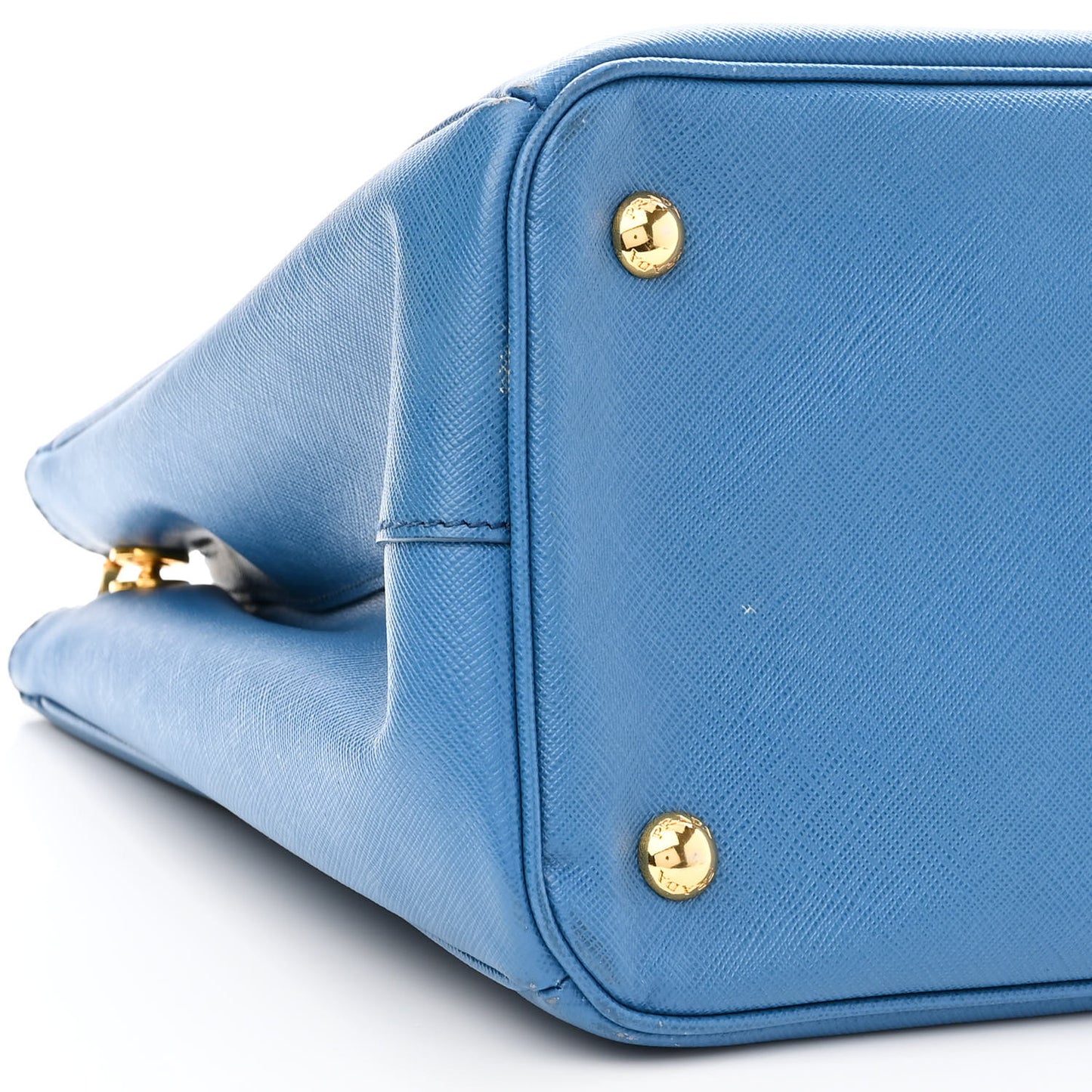 Saffiano Lux Large Galleria Double Zip Tote Cobalto