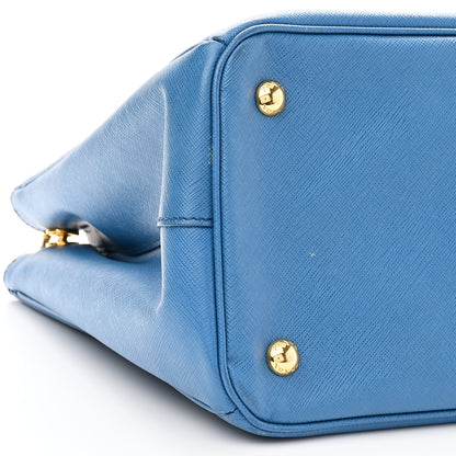 Prada Saffiano Lux Large Galleria Double Zip Tote Cobalto 10 of 17