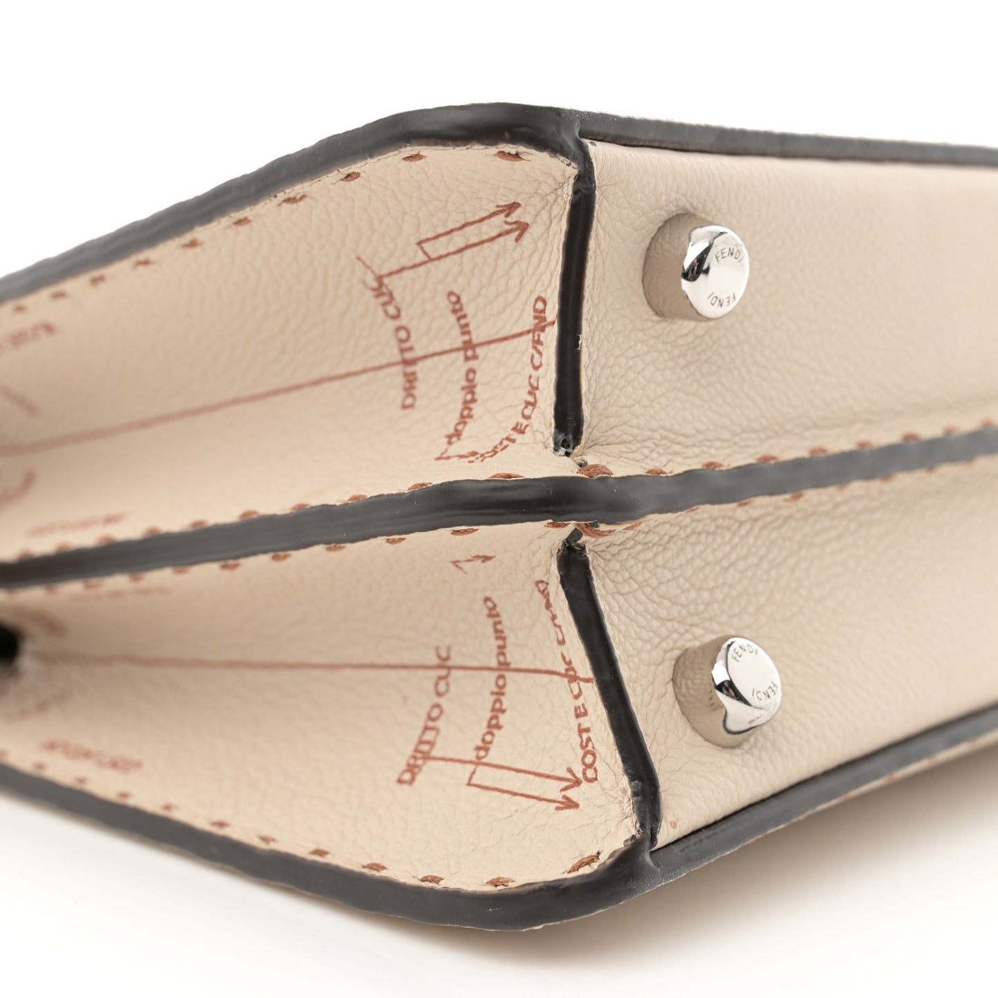 Cuoio Romano Selleria Small Peekaboo I SEE U Satchel Latte