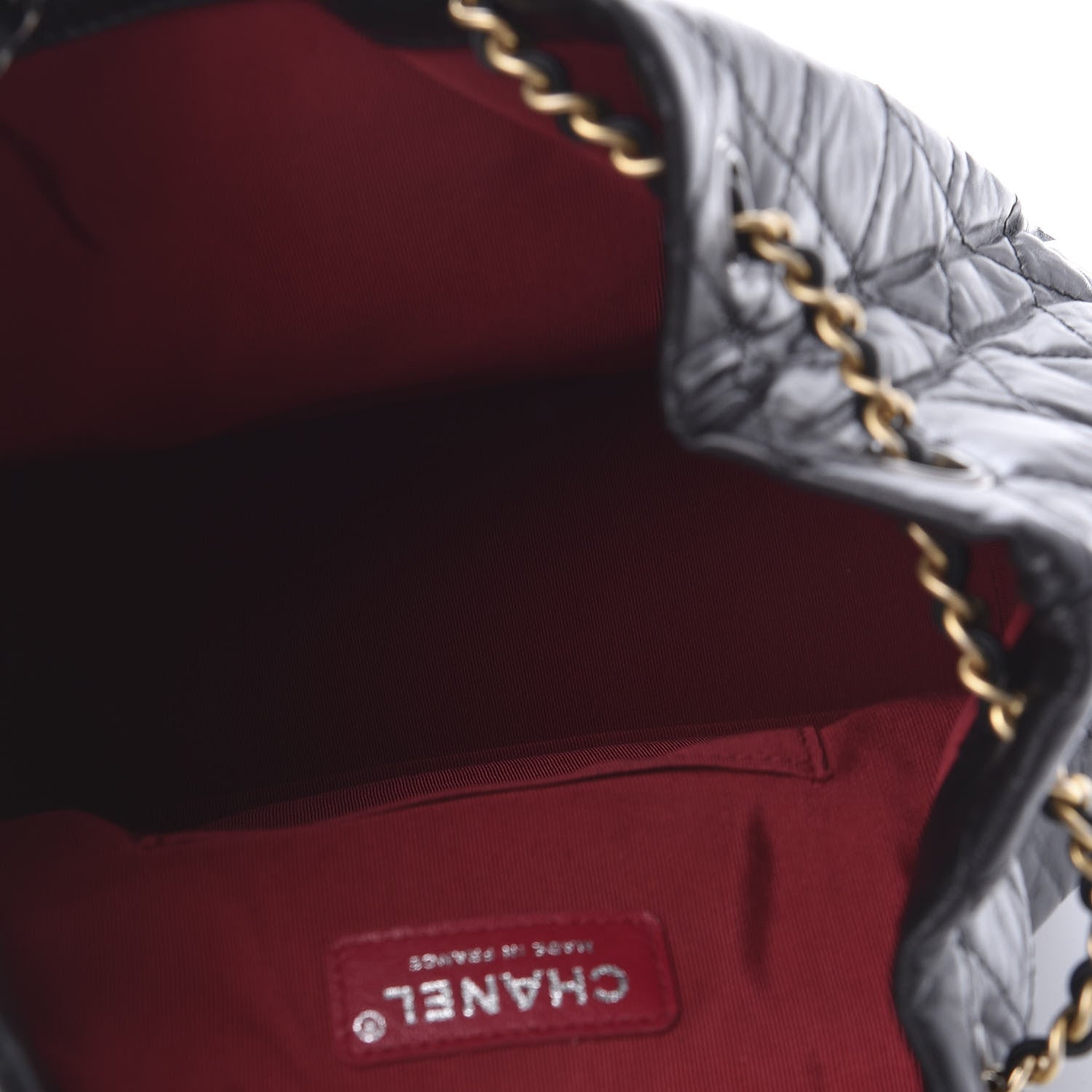 Chanel Aged Calfskin Quilted Gabrielle Backpack Black 4 of 9