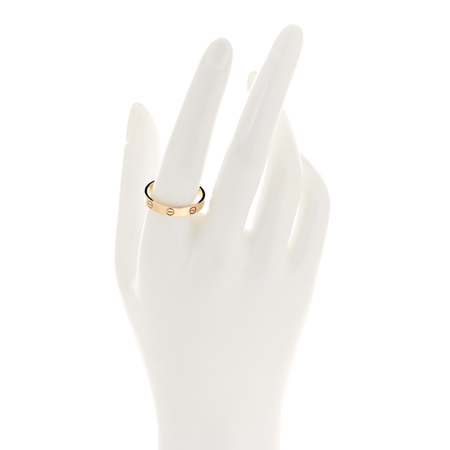 Cartier 18K Yellow Gold 3.5mm LOVE Wedding Band Ring 61 9.5 2 of 5