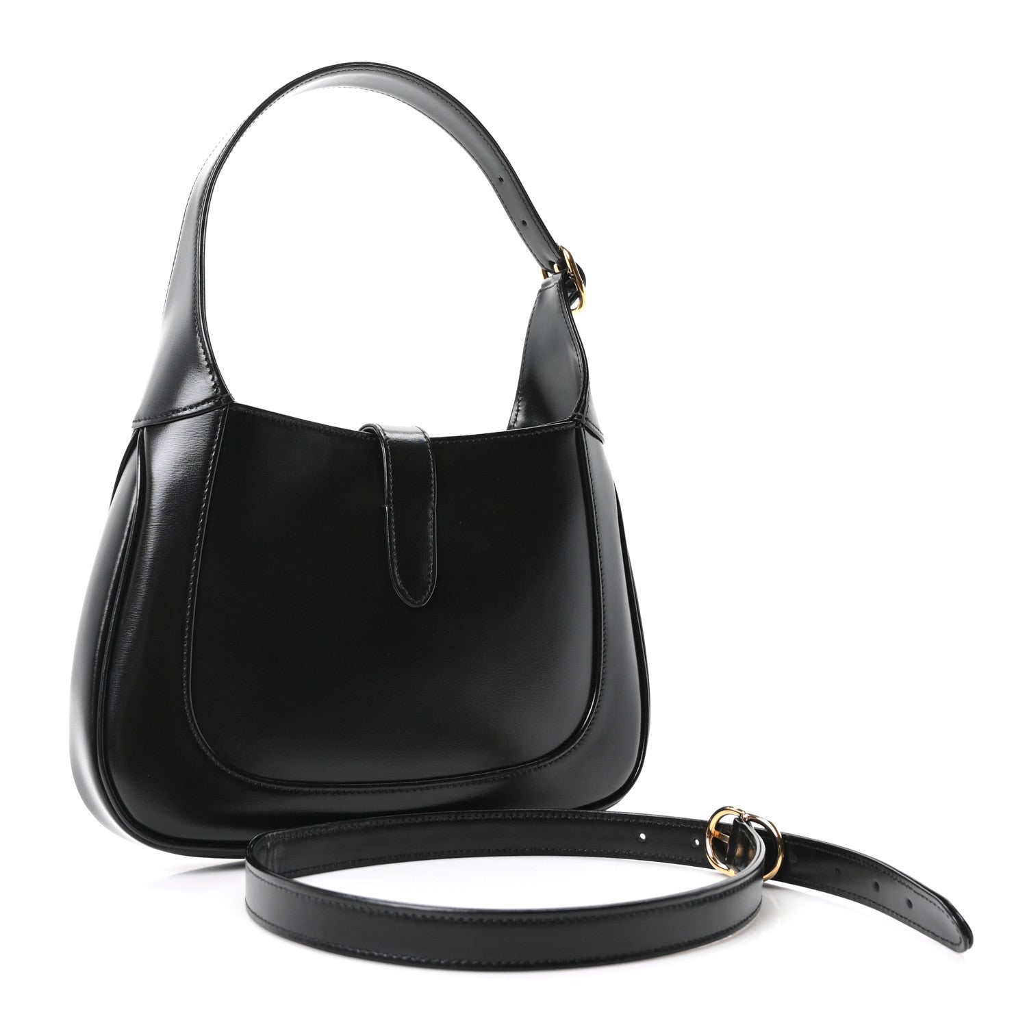 Gucci Boarded Dyana Lux Calfskin Small Jackie 1961 Hobo Black 3 of 10