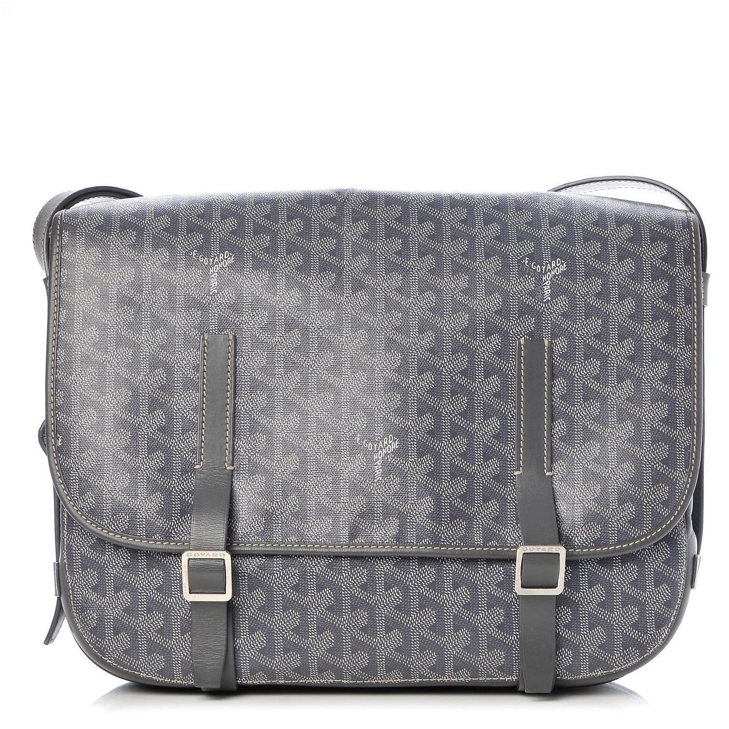 Goyardine Belvedere GM Messenger Bag Grey