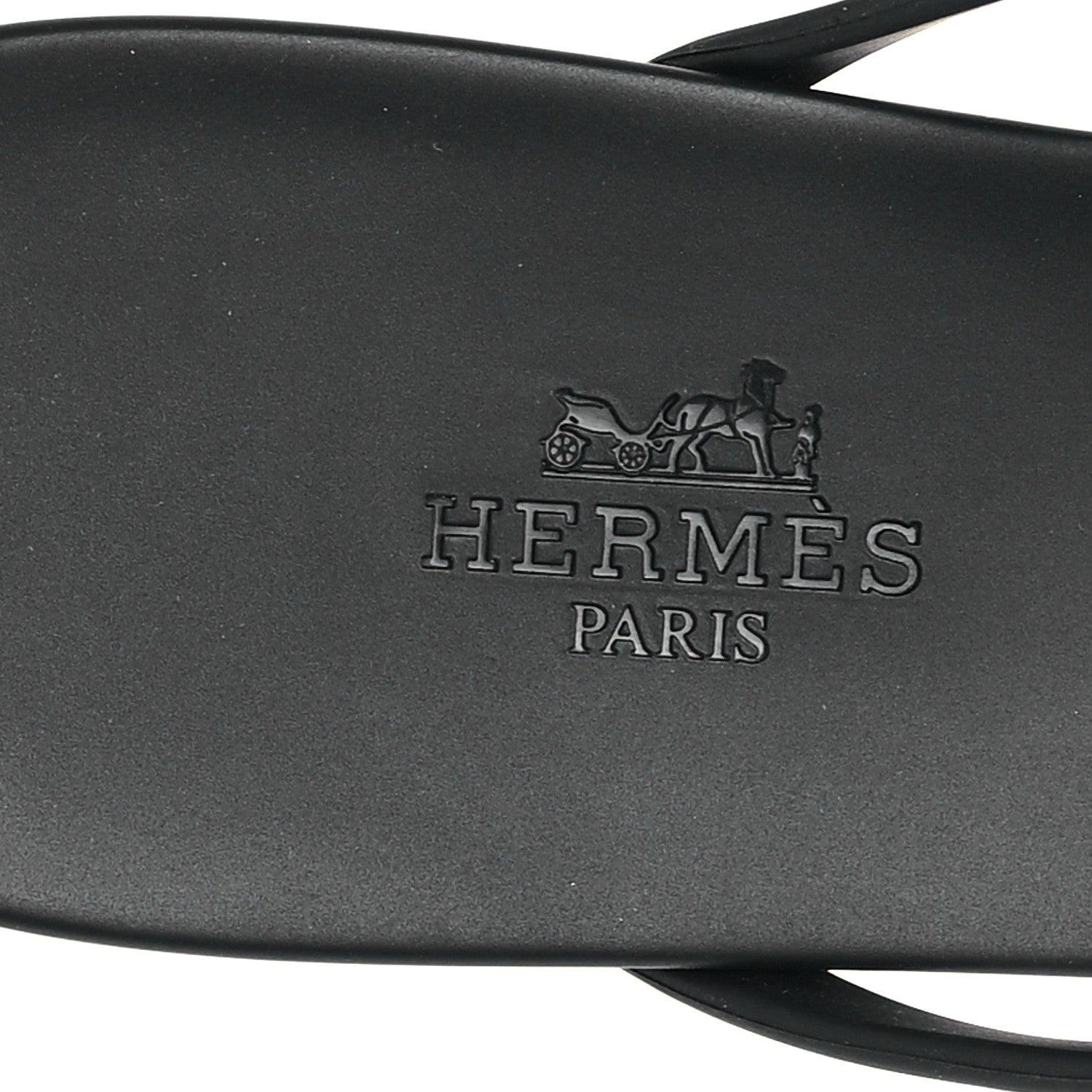 Hermes Rubber Womens Egerie Sandals 38 Black 8 of 10