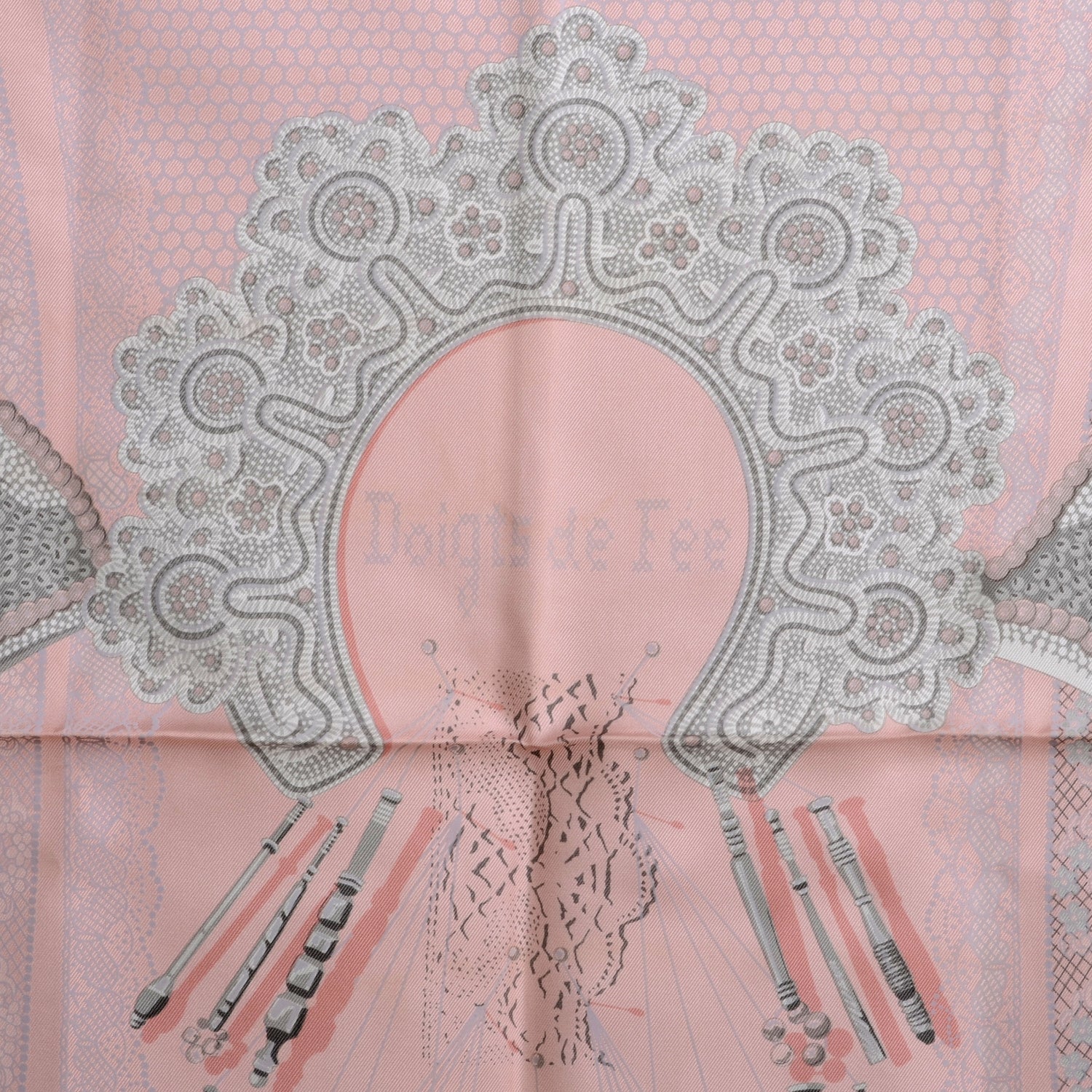 Hermes Silk Doigts de Fee Scarf 90 1 of 8