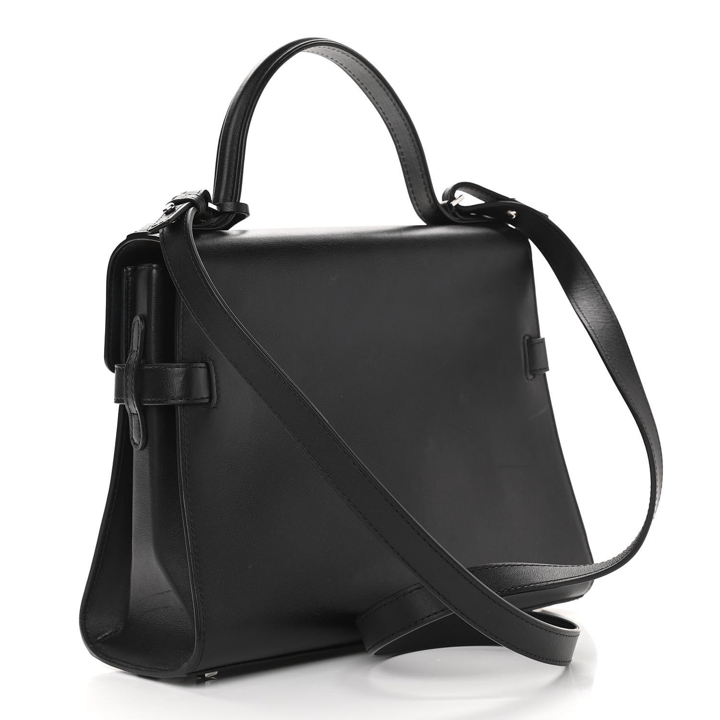 Calfskin MM Tempete Satchel Black