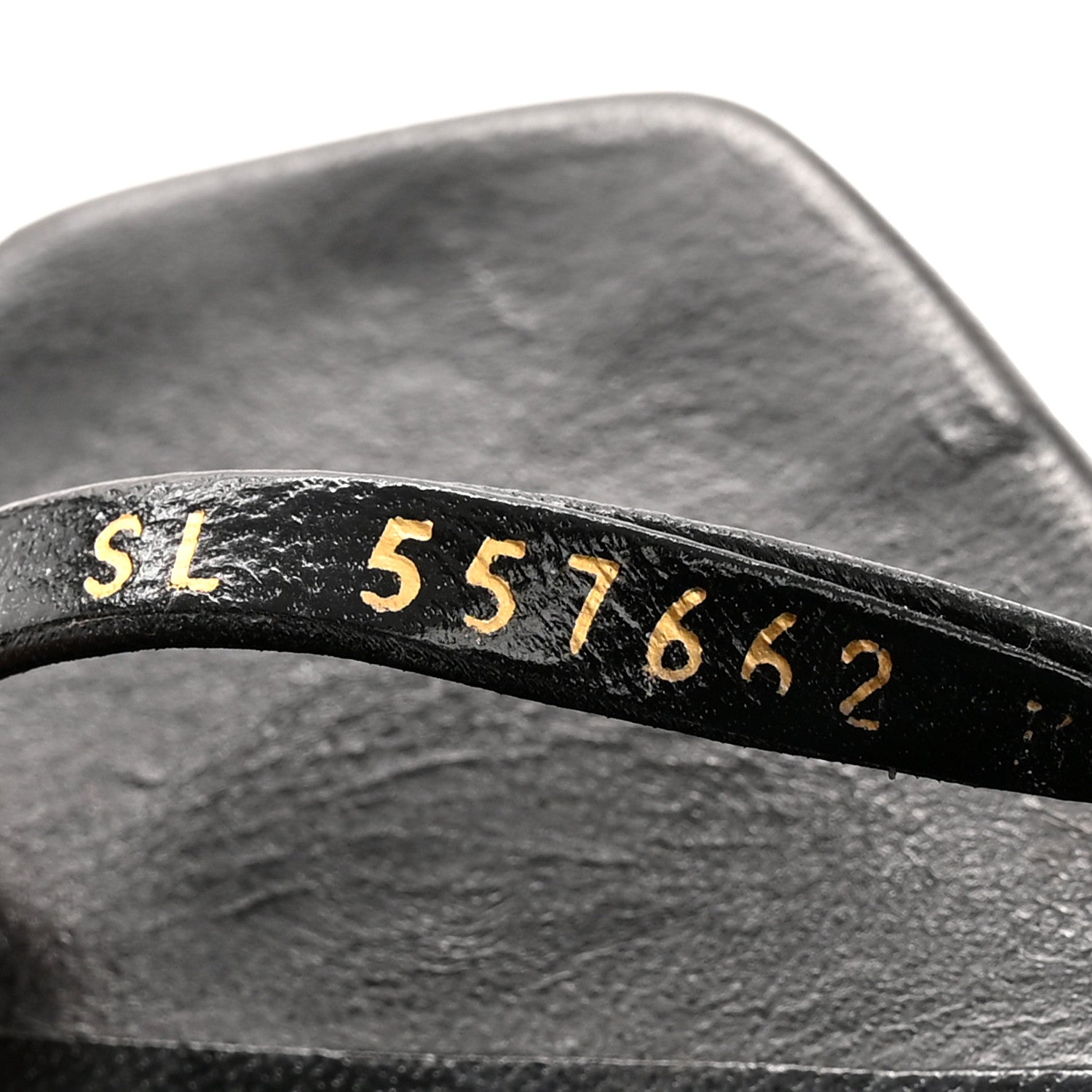 Saint Laurent Calfskin Opyum 110 Sandals 37 Black Silver 9 of 11