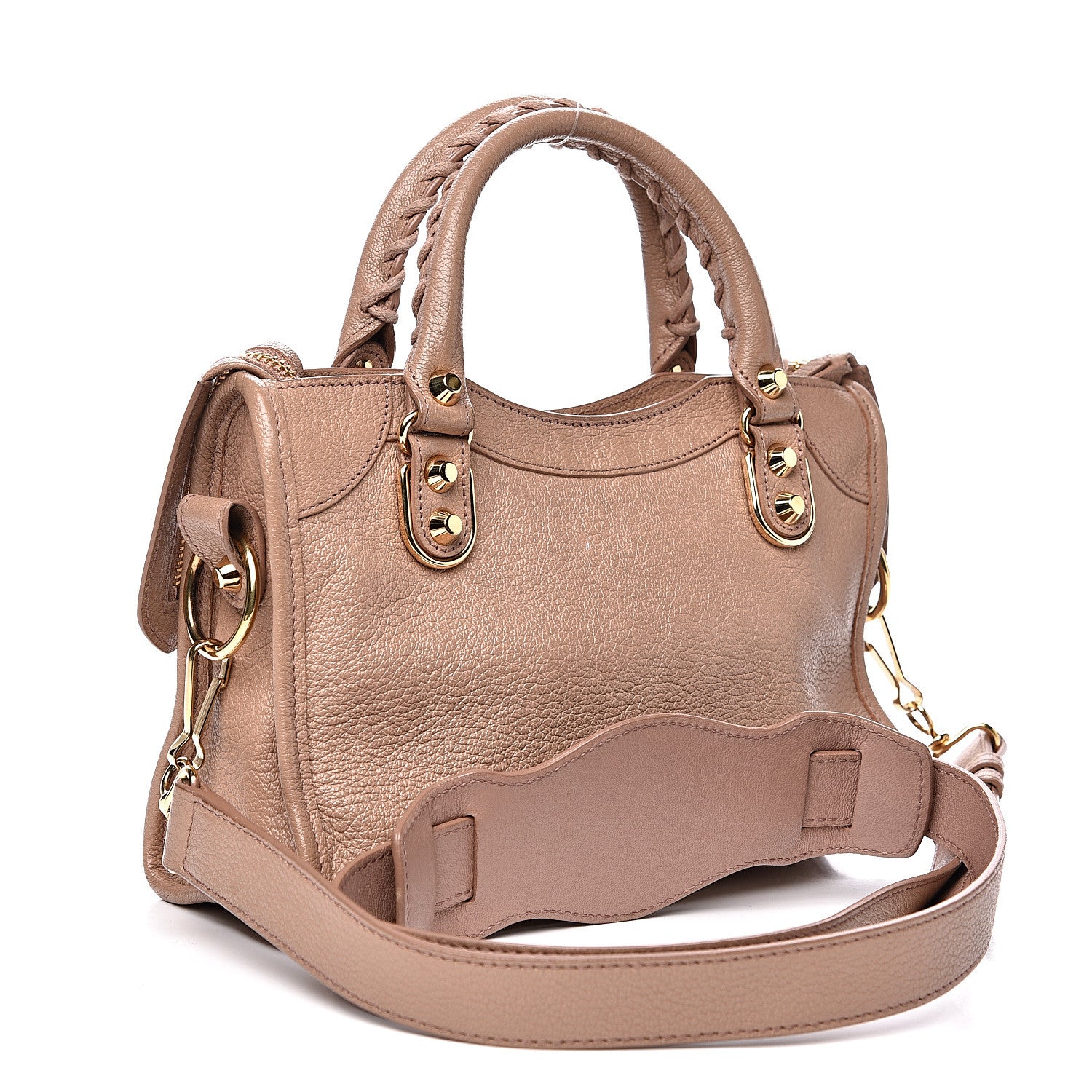 Balenciaga Chevre Gold Metallic Edge Hardware Mini City Rose Des Sables 2 of 12