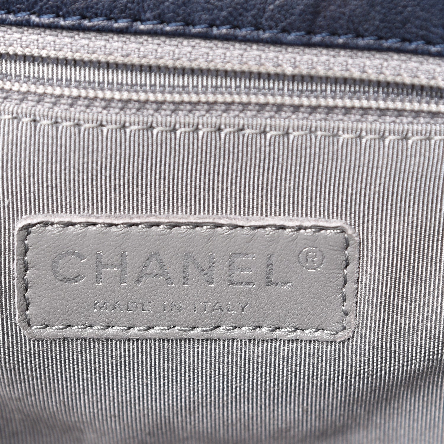 Chanel Washed Lambskin Quilted Mini Chain Around Flap Navy Blue 5 of 11