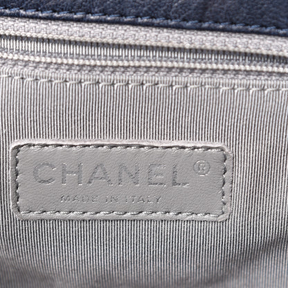 Chanel Washed Lambskin Quilted Mini Chain Around Flap Navy Blue 5 of 11