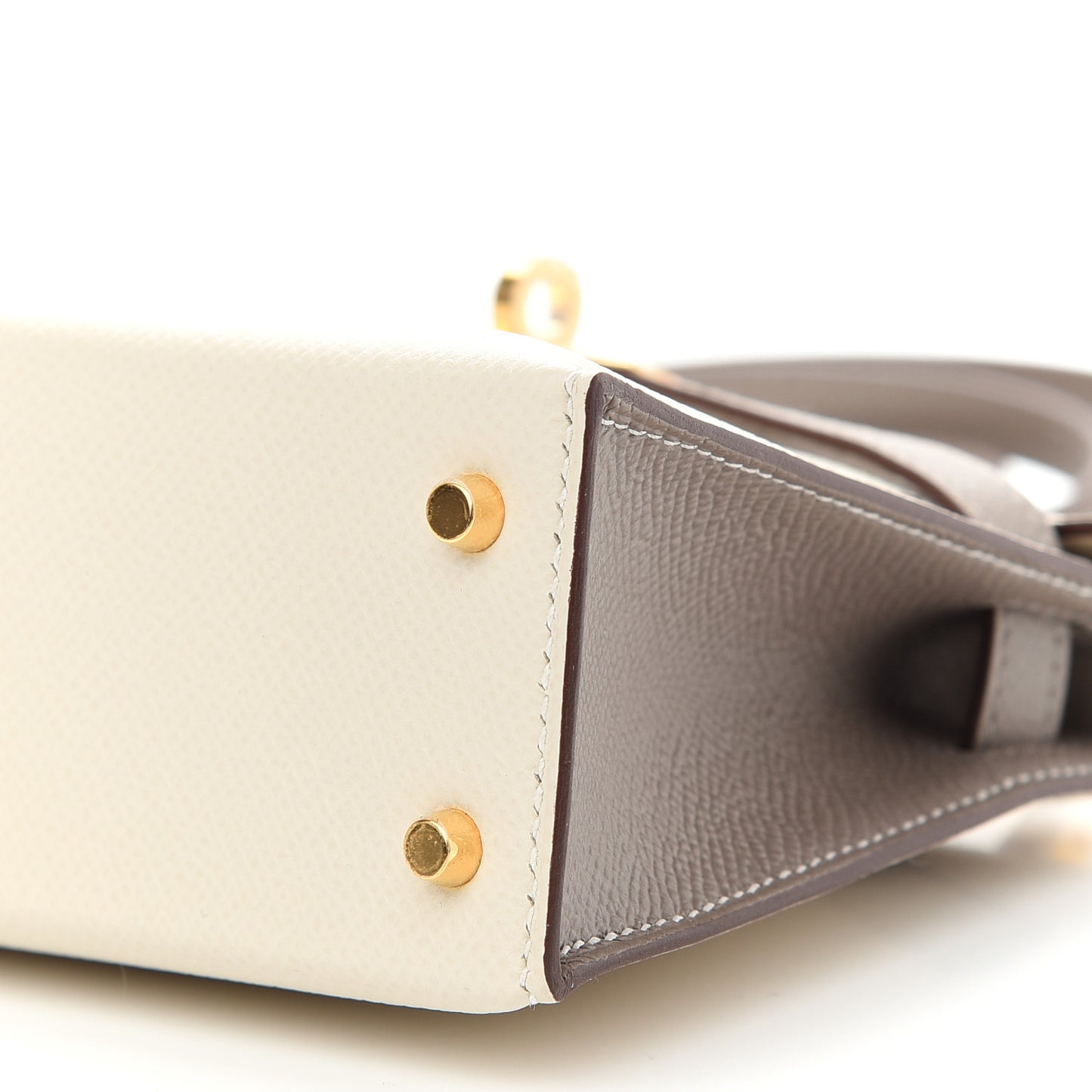 Epsom Mini Horseshoe Kelly Sellier 20 Craie Gris Asphalte