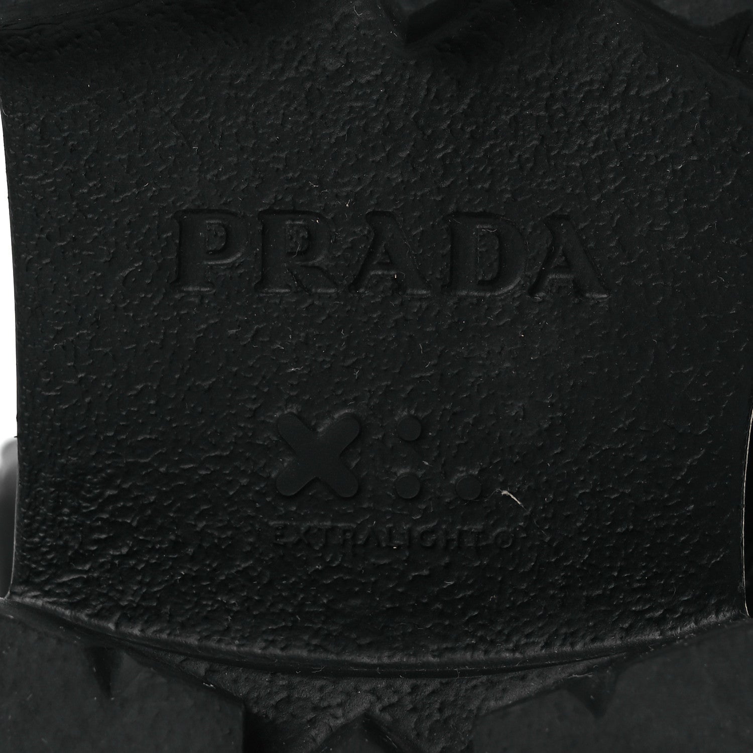 Prada Spazzolato Rois Nylon Metal Triangle Logo Monolith Pouch Pocket 55mm Boots 38 Black 8 of 15