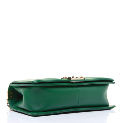 Chanel Lambskin Quilted Medium Boy Flap Green 4 of 17