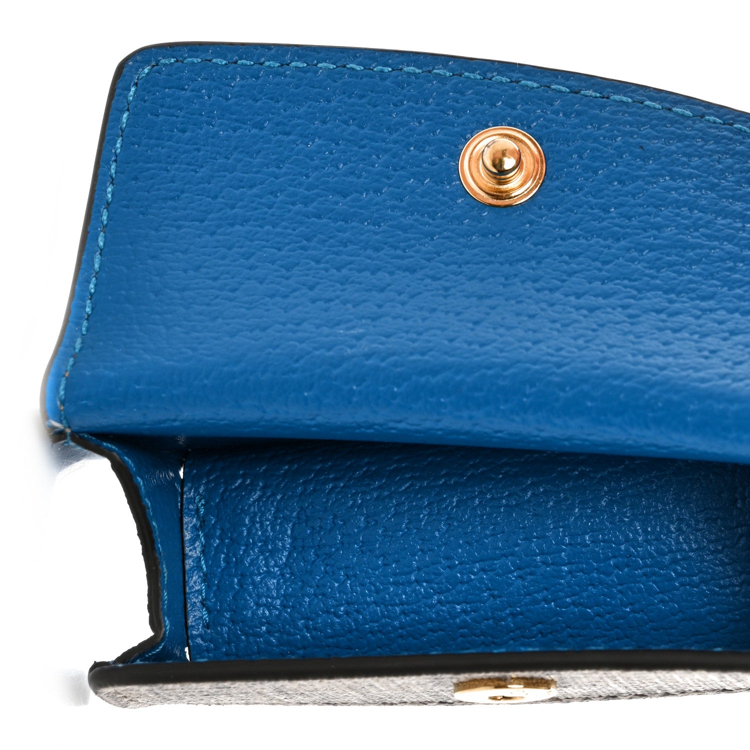 Gucci X DISNEY GG Supreme Monogram Donald Duck Lipstick Holder Bag Beige Ebony Blue 6 of 8