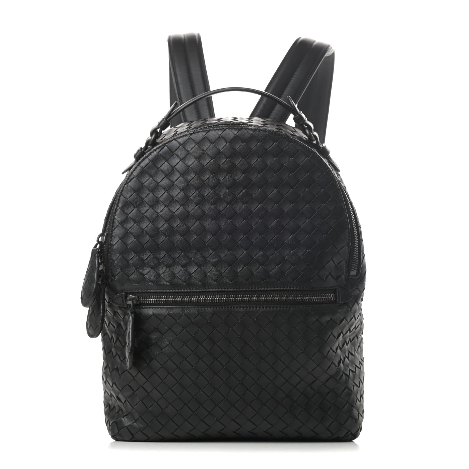 Bottega Veneta Nappa Intrecciato Backpack Black 1 of 14