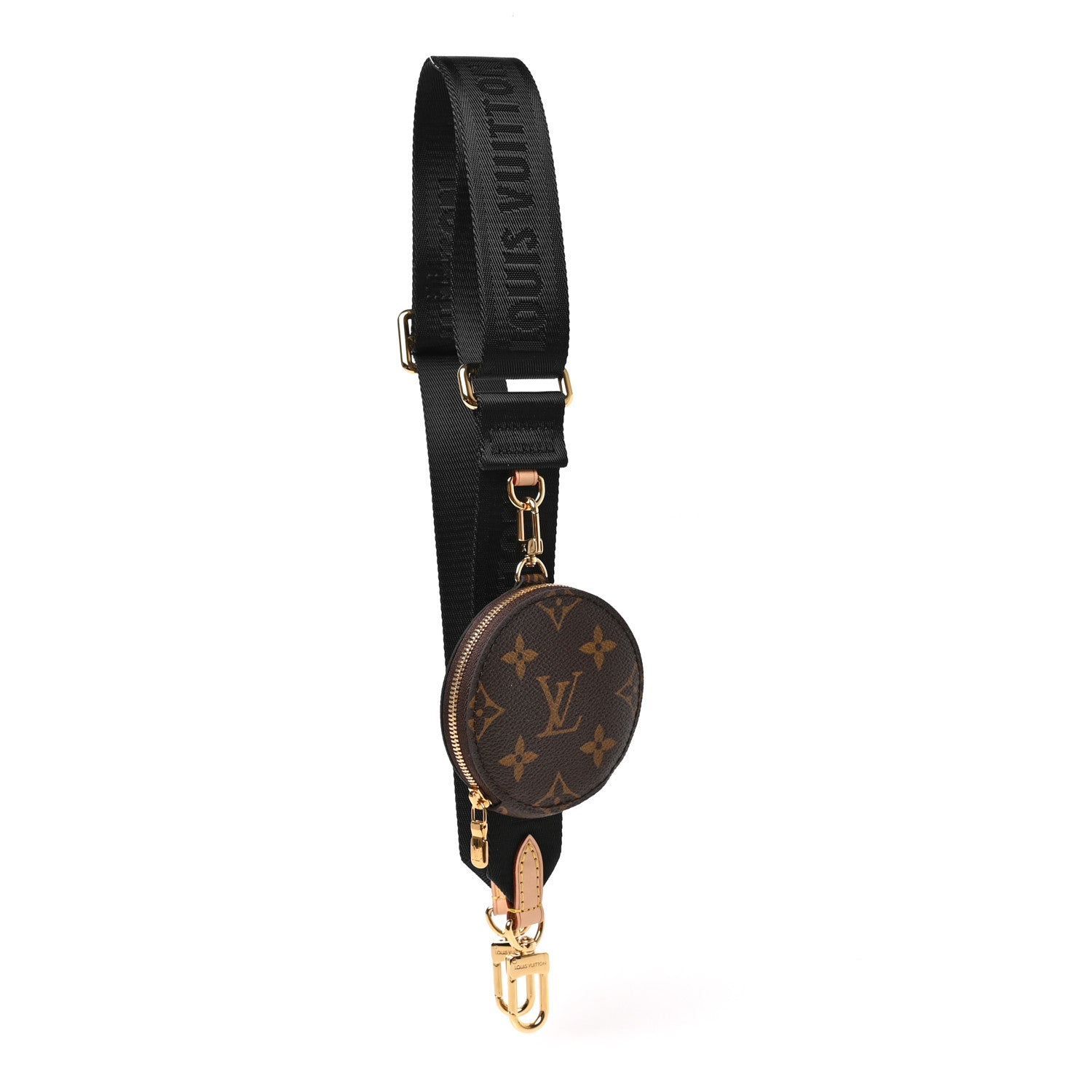 Louis Vuitton Monogram Multi Pochette Accessories Bandouliere Shoulder Strap Black 2 of 5