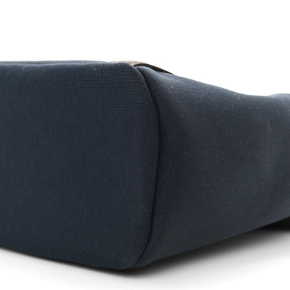 Hermes Canvas The Grooming Bag Bleu Navy Feu 12 of 13
