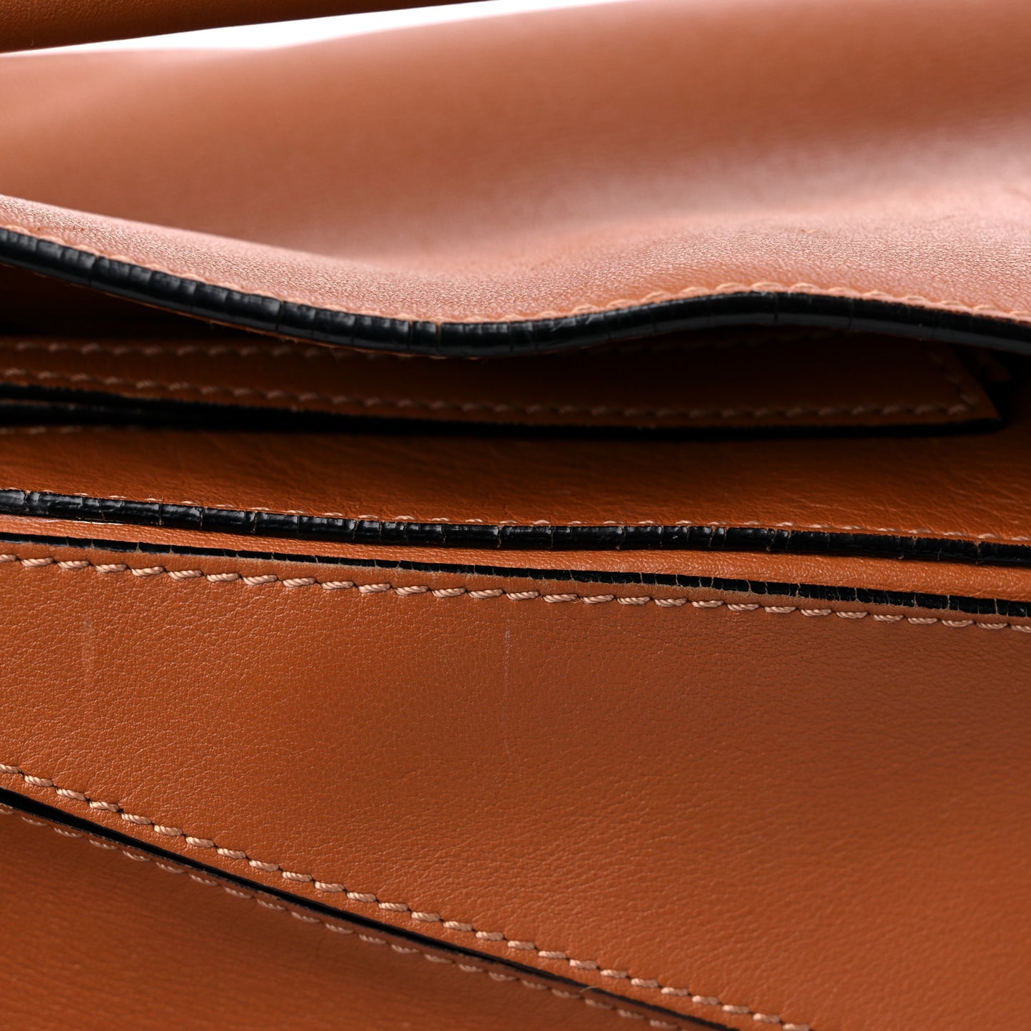 Calfskin Medium Puzzle Bag Tan