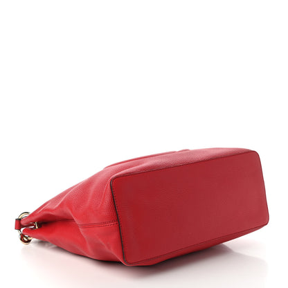 Gucci Pebbled Calfskin Large Soho Hobo Tabasco Red 4 of 11