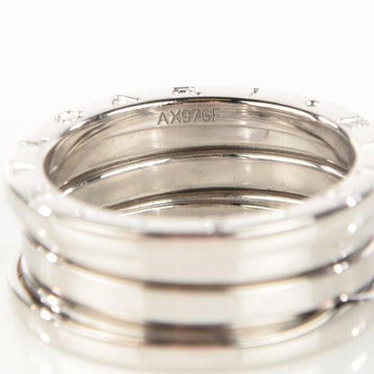 Bulgari 18K White Gold B.Zero1 3 Band Ring 58 8.5 6 of 6
