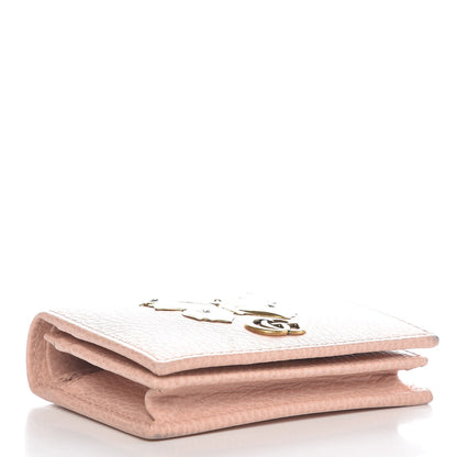 Gucci Pebbled Calfskin Butterfly Card Case Perfect Pink 4 of 8
