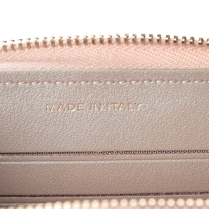 Chanel Iridescent Caviar Quilted Medium Zip Around Wallet Beige 7 of 11