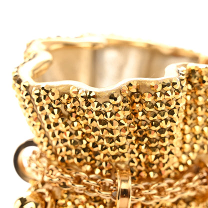 Judith Leiber Crystal Money Bags Minaudiere Clutch Gold 12 of 12