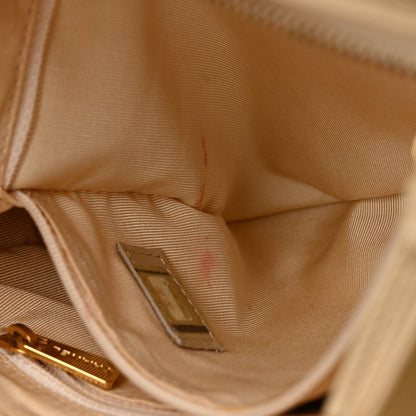 Chanel Caviar Wood Handle Handbag Beige 13 of 16